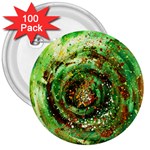 Canvas Acrylic Design Color 3  Buttons (100 pack)  Front