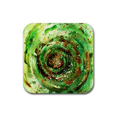 Canvas Acrylic Design Color Rubber Coaster (square)  by Simbadda