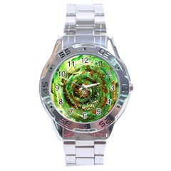 Canvas Acrylic Design Color Stainless Steel Analogue Watch by Simbadda