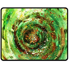 Canvas Acrylic Design Color Double Sided Fleece Blanket (medium)  by Simbadda