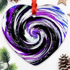 Canvas Acrylic Digital Design Ornament (heart) by Simbadda