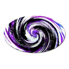 Canvas Acrylic Digital Design Oval Magnet