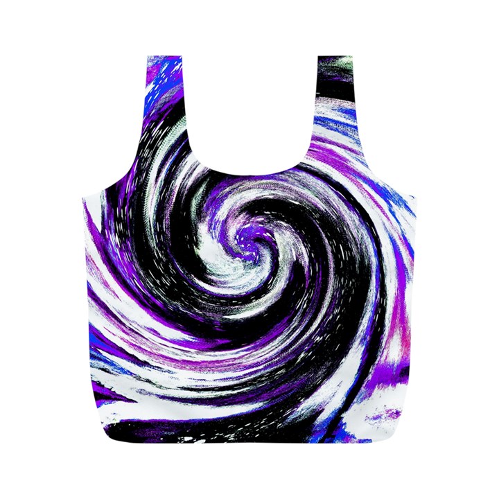 Canvas Acrylic Digital Design Full Print Recycle Bags (M) 