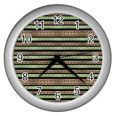 7200x7200 Wall Clocks (silver)  by dflcprints