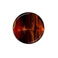 The Burning Of A Bridge Hat Clip Ball Marker by designsbyamerianna