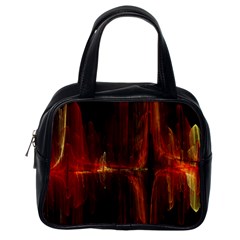 The Burning Of A Bridge Classic Handbags (one Side)