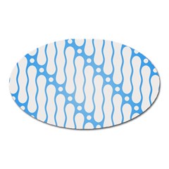 Batik Pattern Oval Magnet by Simbadda