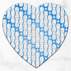 Batik Pattern Jigsaw Puzzle (heart) by Simbadda