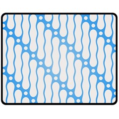 Batik Pattern Fleece Blanket (medium)  by Simbadda