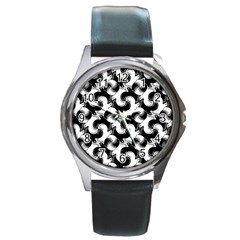 Birds Flock Together Round Metal Watch by Simbadda