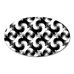 Birds Flock Together Oval Magnet by Simbadda