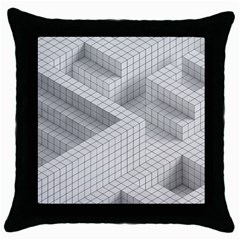 Design Grafis Pattern Throw Pillow Case (black) by Simbadda