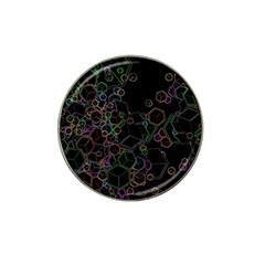 Boxs Black Background Pattern Hat Clip Ball Marker by Simbadda