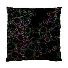 Boxs Black Background Pattern Standard Cushion Case (one Side) by Simbadda