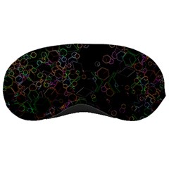 Boxs Black Background Pattern Sleeping Masks by Simbadda