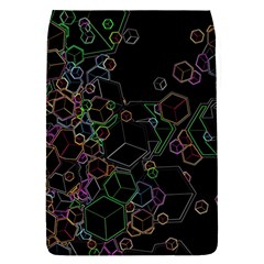 Boxs Black Background Pattern Flap Covers (s)  by Simbadda