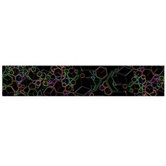 Boxs Black Background Pattern Flano Scarf (large) by Simbadda