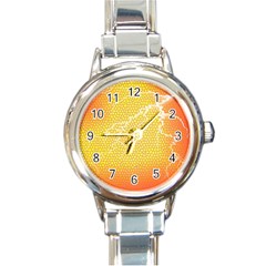 Exotic Backgrounds Round Italian Charm Watch by Simbadda