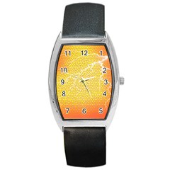 Exotic Backgrounds Barrel Style Metal Watch by Simbadda