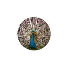 Indian Peacock Plumage Golf Ball Marker by Simbadda