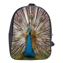 Indian Peacock Plumage School Bags(large)  by Simbadda