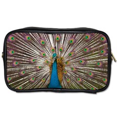 Indian Peacock Plumage Toiletries Bags by Simbadda