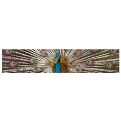 Indian Peacock Plumage Flano Scarf (small) by Simbadda