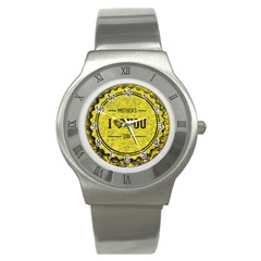 Happy Mother Day Stainless Steel Watch by Simbadda