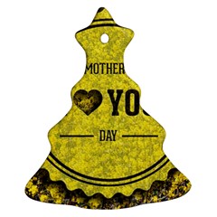 Happy Mother Day Christmas Tree Ornament (two Sides) by Simbadda