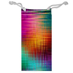 Colourful Weave Background Jewelry Bag