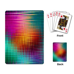 Colourful Weave Background Playing Card by Simbadda