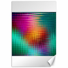 Colourful Weave Background Canvas 20  X 30   by Simbadda