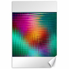 Colourful Weave Background Canvas 24  X 36  by Simbadda