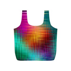 Colourful Weave Background Full Print Recycle Bags (s)  by Simbadda