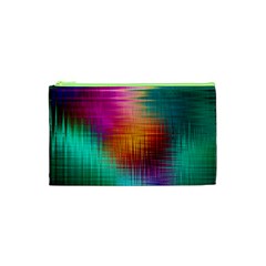 Colourful Weave Background Cosmetic Bag (xs)