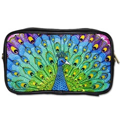 Peacock Bird Animation Toiletries Bags by Simbadda