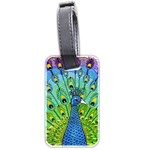 Peacock Bird Animation Luggage Tags (Two Sides) Front