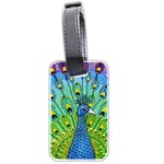 Peacock Bird Animation Luggage Tags (Two Sides) Back