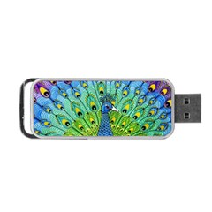 Peacock Bird Animation Portable Usb Flash (one Side) by Simbadda