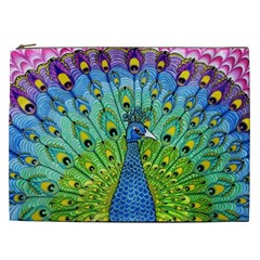 Peacock Bird Animation Cosmetic Bag (xxl)  by Simbadda