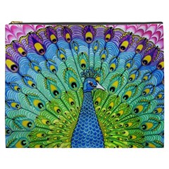 Peacock Bird Animation Cosmetic Bag (xxxl)  by Simbadda