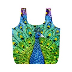 Peacock Bird Animation Full Print Recycle Bags (m)  by Simbadda