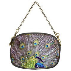 Peacock Bird Feathers Chain Purses (two Sides)  by Simbadda