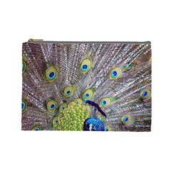 Peacock Bird Feathers Cosmetic Bag (large) 