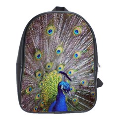 Peacock Bird Feathers School Bags(large)  by Simbadda