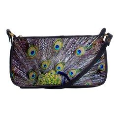 Peacock Bird Feathers Shoulder Clutch Bags by Simbadda