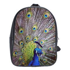 Peacock Bird Feathers School Bags (xl)  by Simbadda