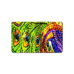 Peacock Feathers Magnet (name Card) by Simbadda