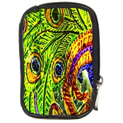 Peacock Feathers Compact Camera Cases by Simbadda