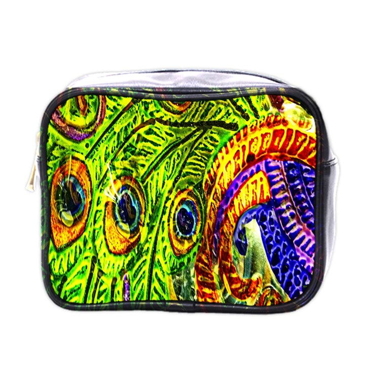 Peacock Feathers Mini Toiletries Bags